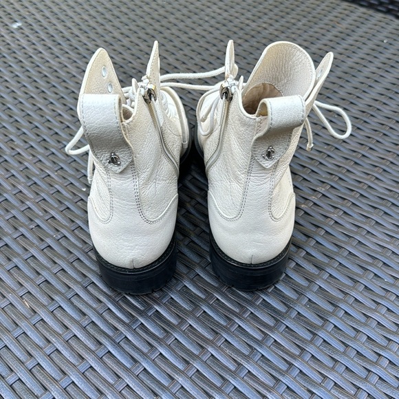 Jimmy Choo London Combat Cream Boots - Picture 4 of 11